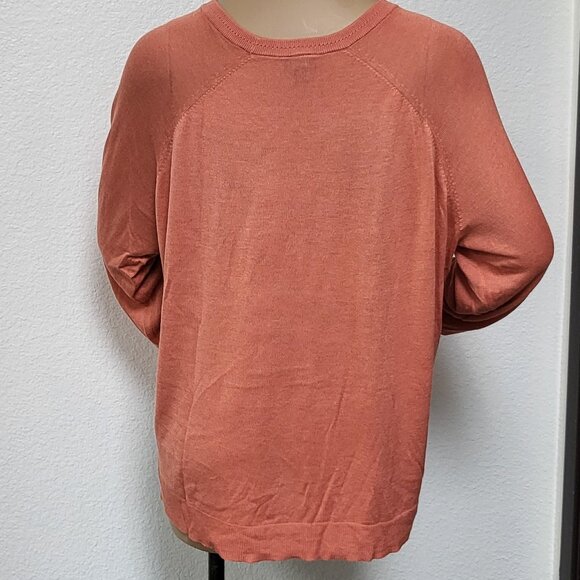 Torrid burnt orange long-sleeve lightweight sweater EUC size 2 or 2X - Picture 3 of 8